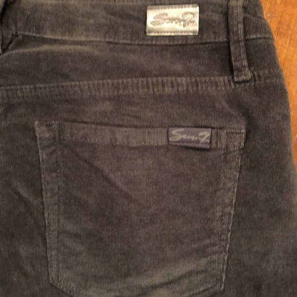 Seven7 Ultra High Rise Skinny Corduroy Pants Size 8 Gray - Picture 6 of 6
